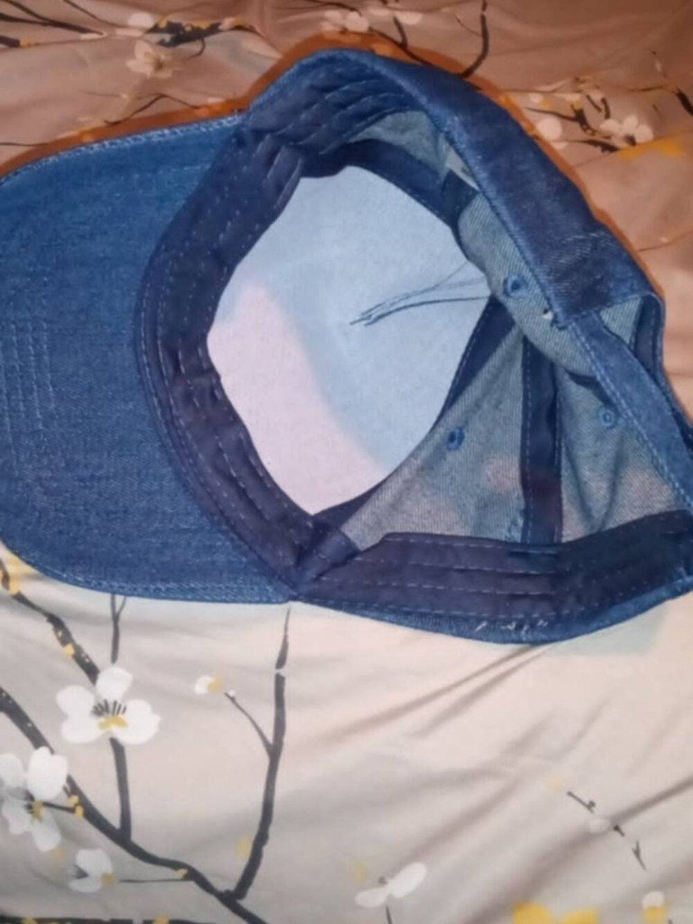 bebe denim embellished hat - Picture 2 of 3